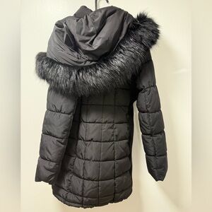Calvin Klein Winter Puffer Coat // Faux Fur Hood // EUC  // Small